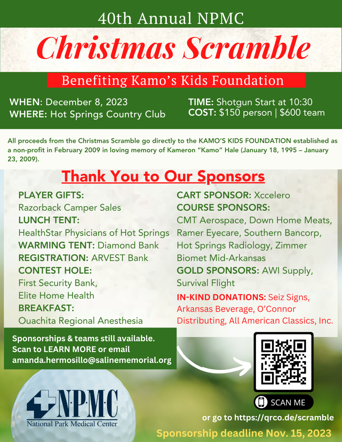 40th Annual NPMC Christmas Scramble